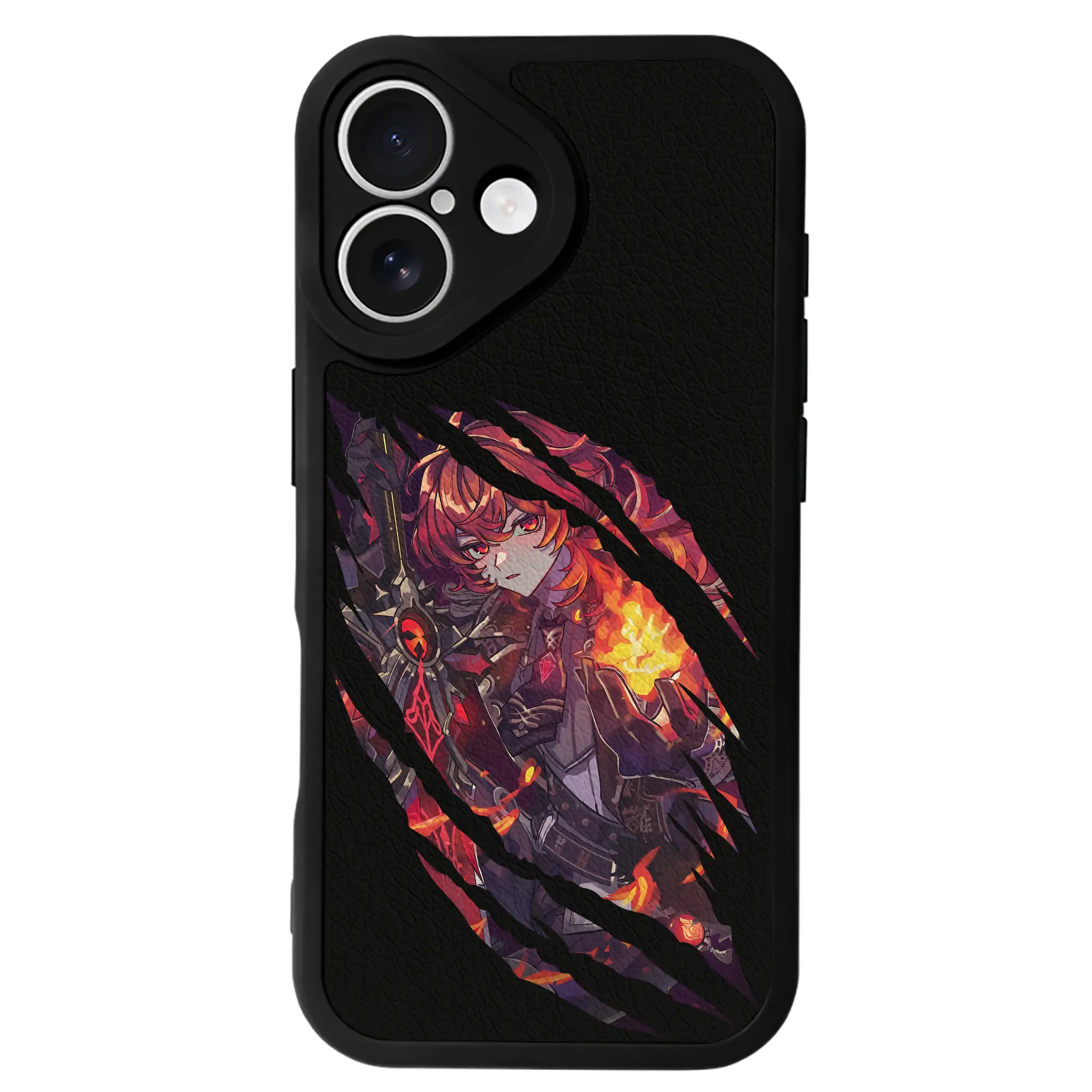 原 神 グッズ ディルック - IPhone 16シリーズ対応 ・ シリコンスマホケース ・ レザー調 ・ 高精度フィット ・ 耐衝撃 ・ ワイヤレス充電対応 ・ 精密カット